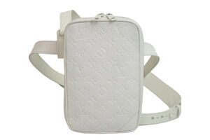 Louis Vuitton Utility Side Bag Calfskin Powder White Taurillon Monogram
